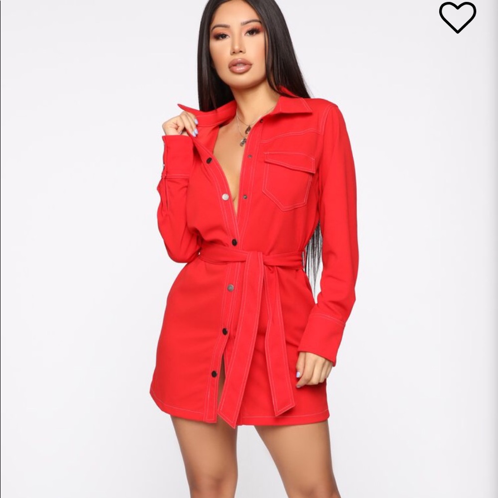 Fashion Nova Red Mini Dress